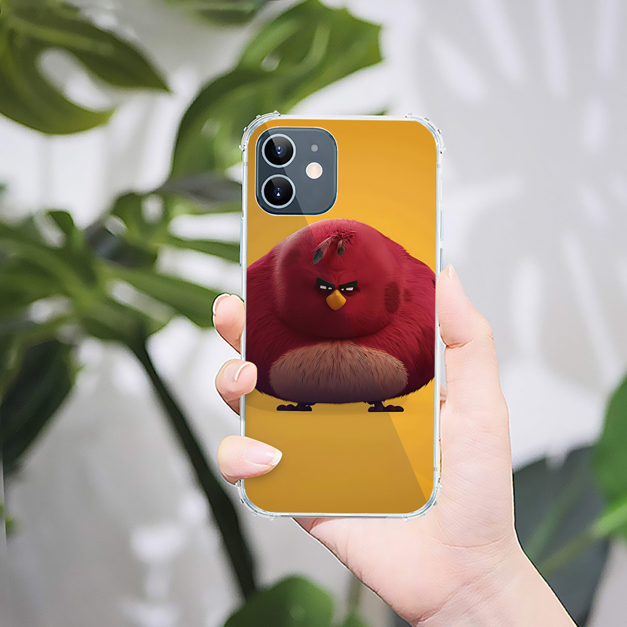 （画像用） Angry Birds アングリーバード 【iPhone 12シリーズ対応】透明スマホケース（クリアソフトケース）